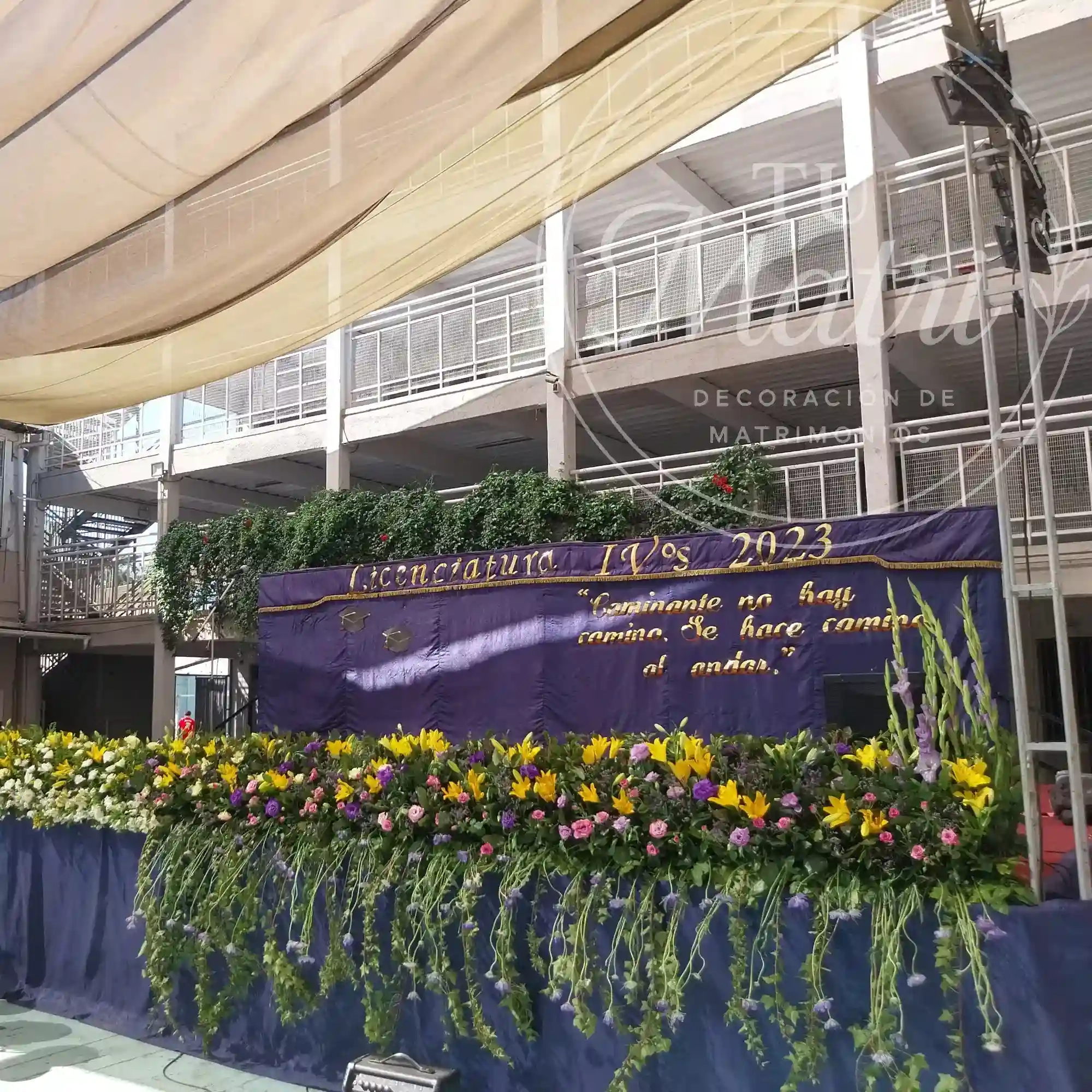 Jardinera Blanca para Eventos 1