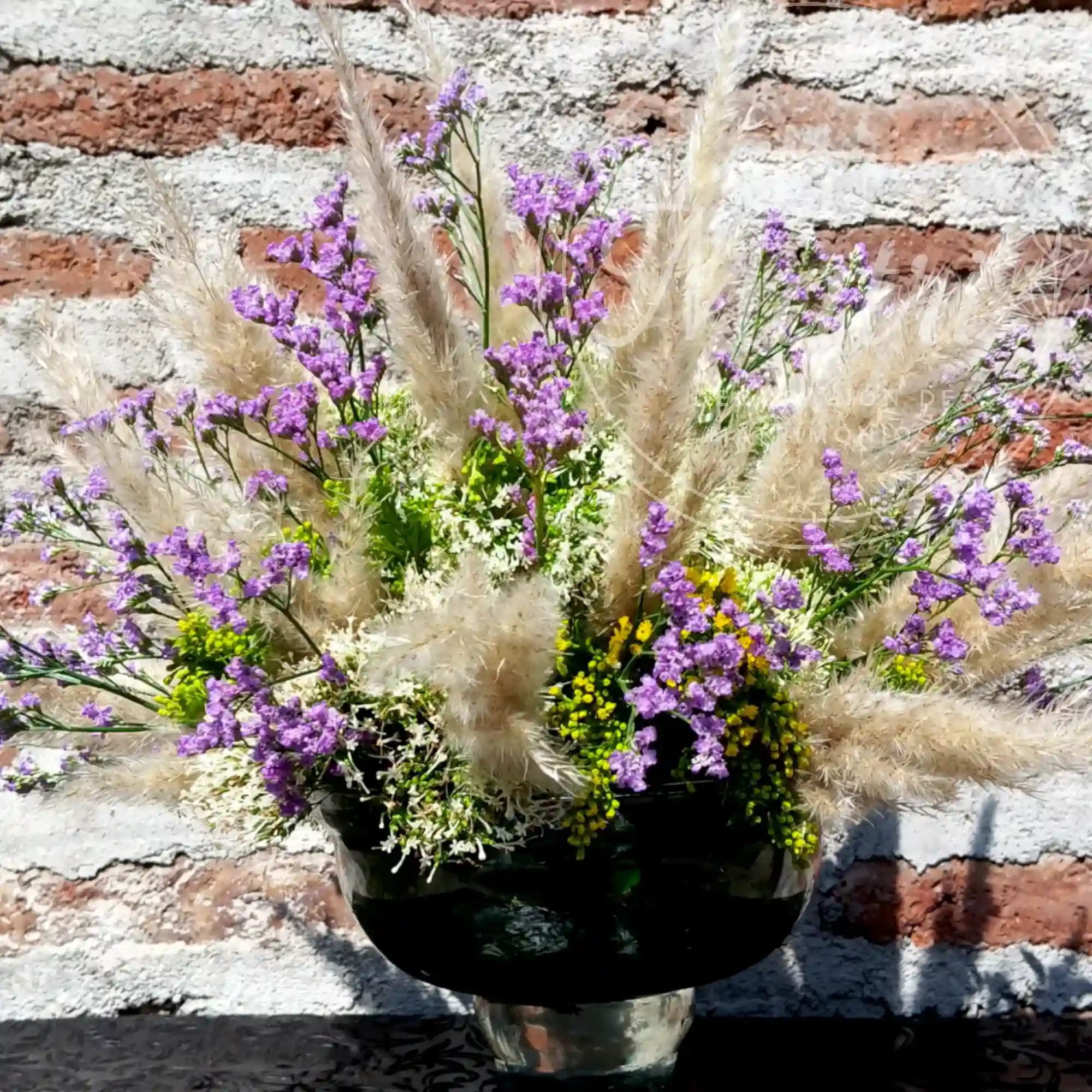 Florero de Colas de Zorro y Limonium 4