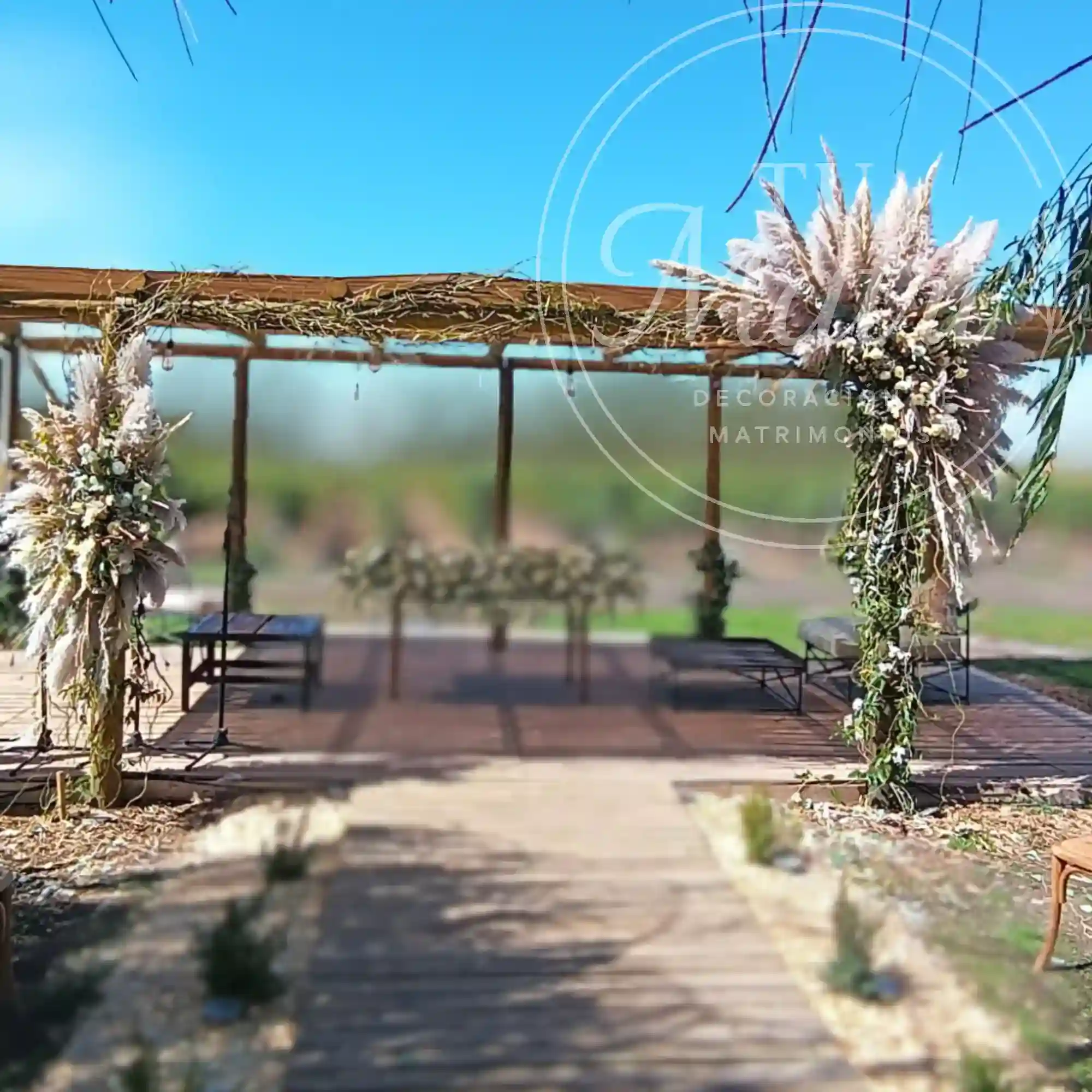 Arco de Matrimonio de Flores Secas 2