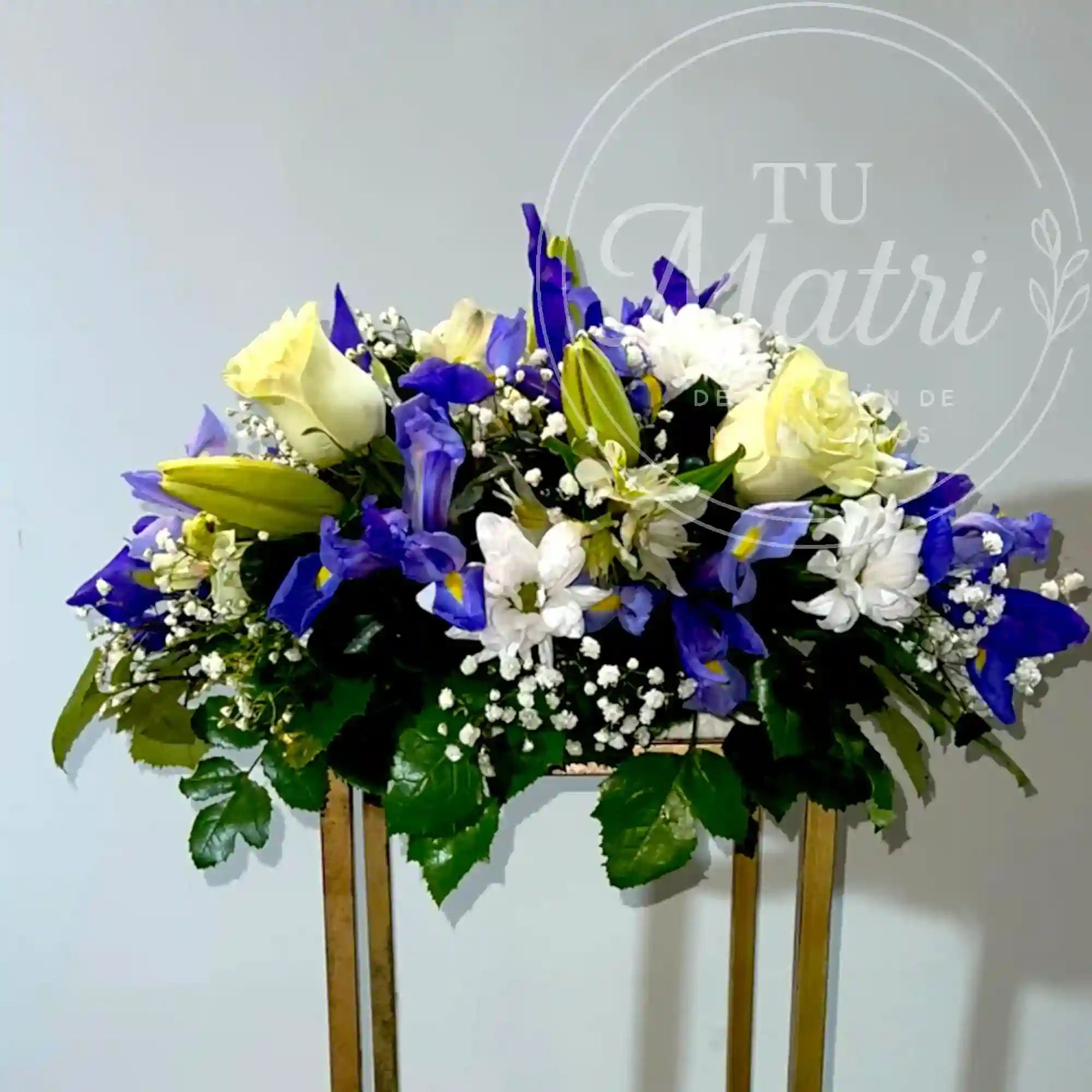 Cojín pequeño Blanco y Azul 4