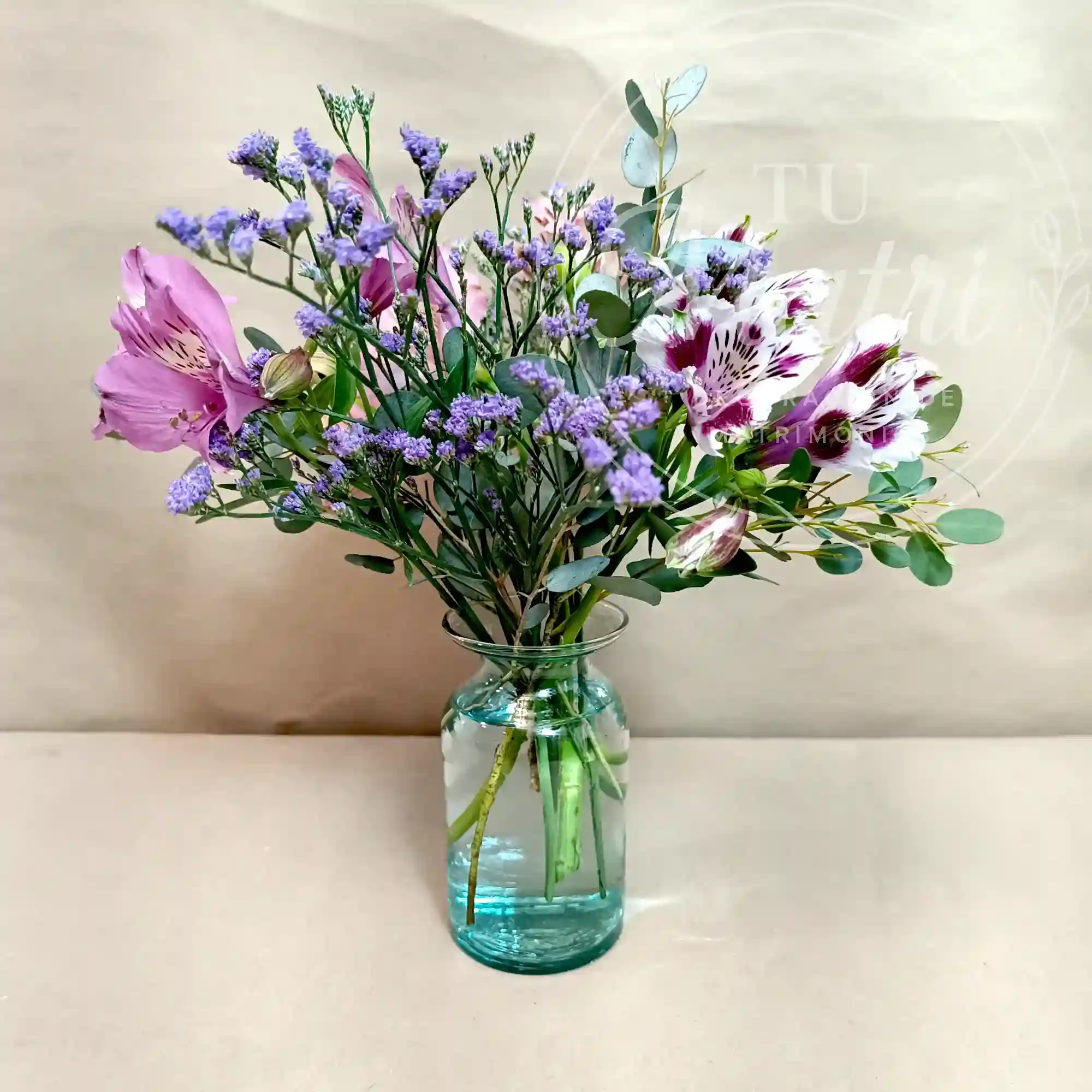 Florero Pequeño de flores Rosadas 4