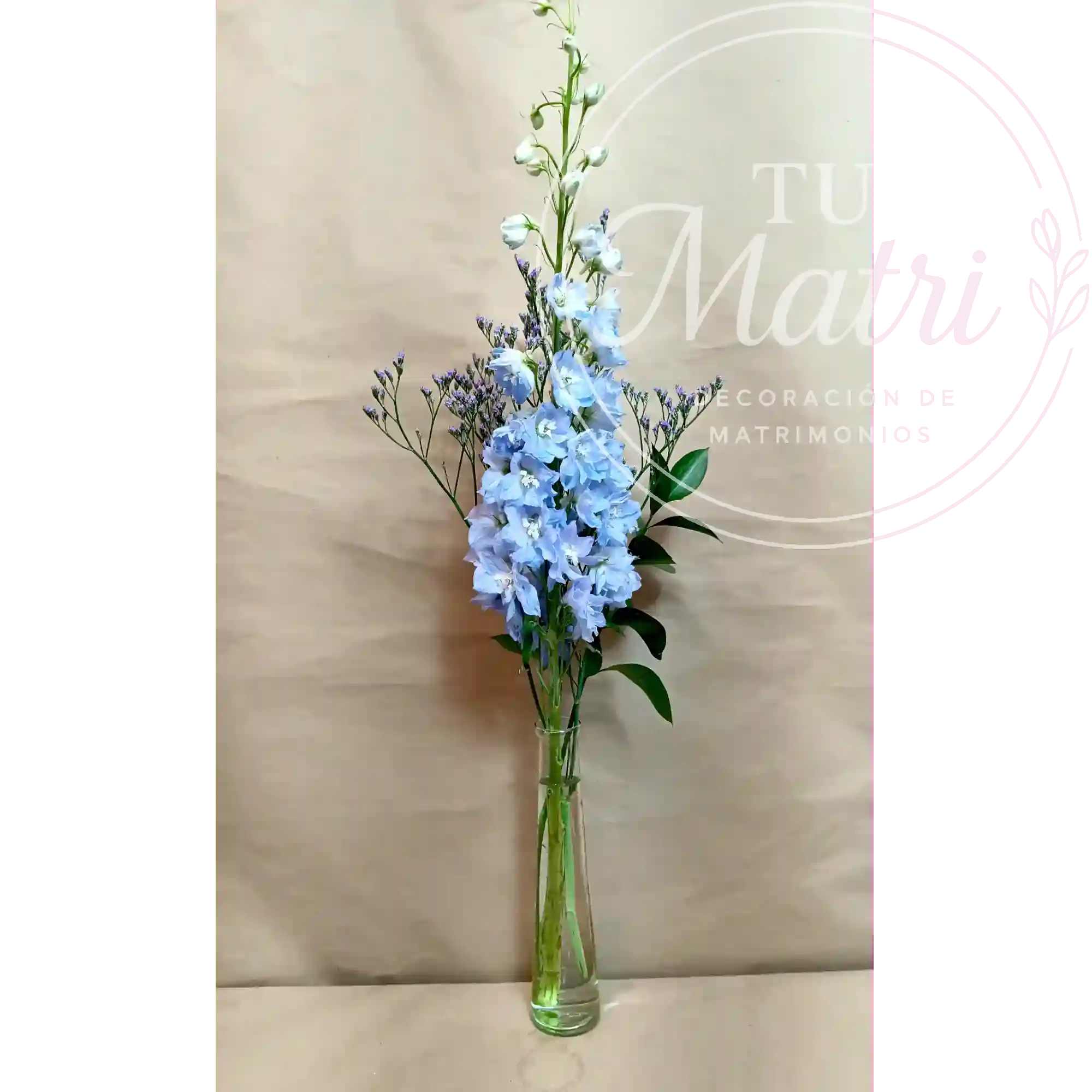 Florero Pequeño de flores Celestes 4